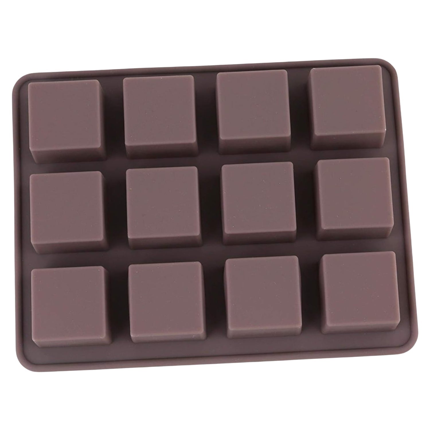 8185 Silicone Chocolate Mould 12 Cavity Square Shape Mould Candy Mold Baking Tools For Cake Chocolate, Food Grade Non-Stick Reusable, Baking Trays (1 pc) 8185 Silicone Chocolate Mould 12 Cavity Square Shape Mould Candy Mold Baking Tools For Cake Chocolate, Food Grade Non-Stick Reusable, Baking Trays (1 pc)